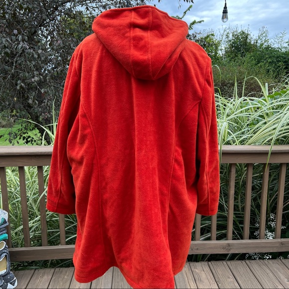 WOMAN WITHIN 4X 34W Hooded Coat NWOT Machine Washable! Removable Hood - Picture 9 of 12